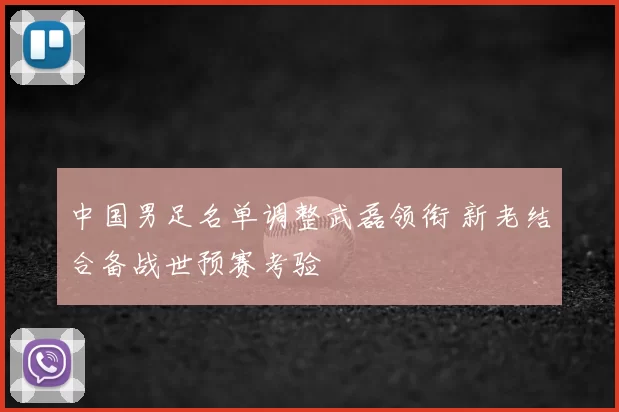 中国男足名单调整武磊领衔 新老结合备战世预赛考验